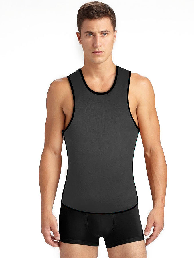 Pure Color Two-Sided Wear Men Corset Tops