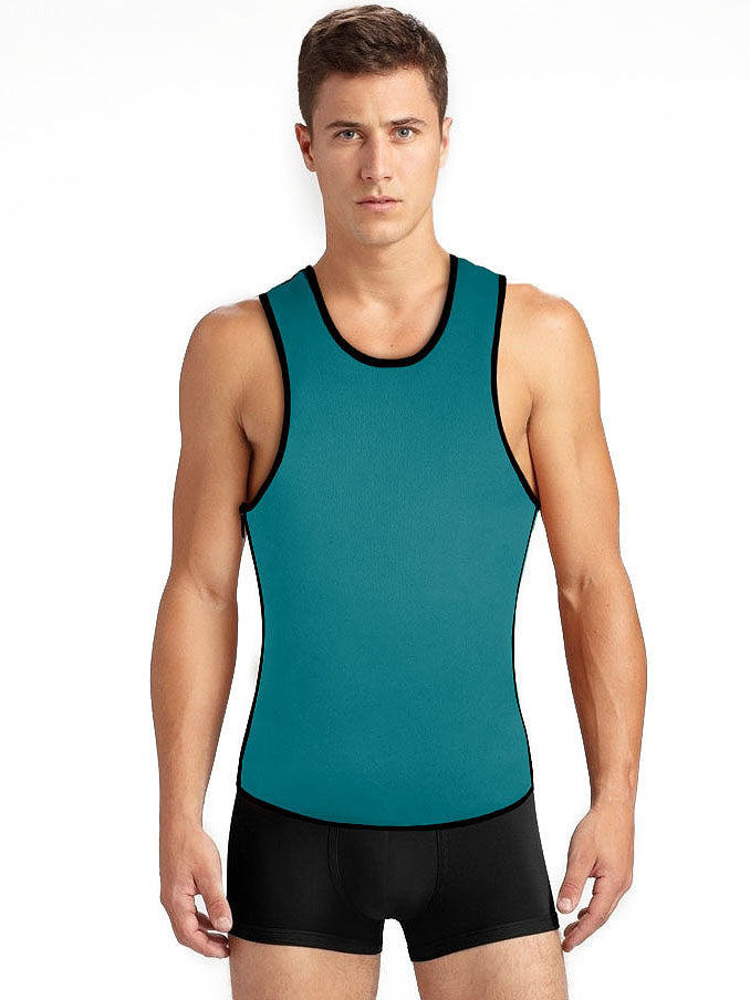 Pure Color Two-Sided Wear Men Corset Tops