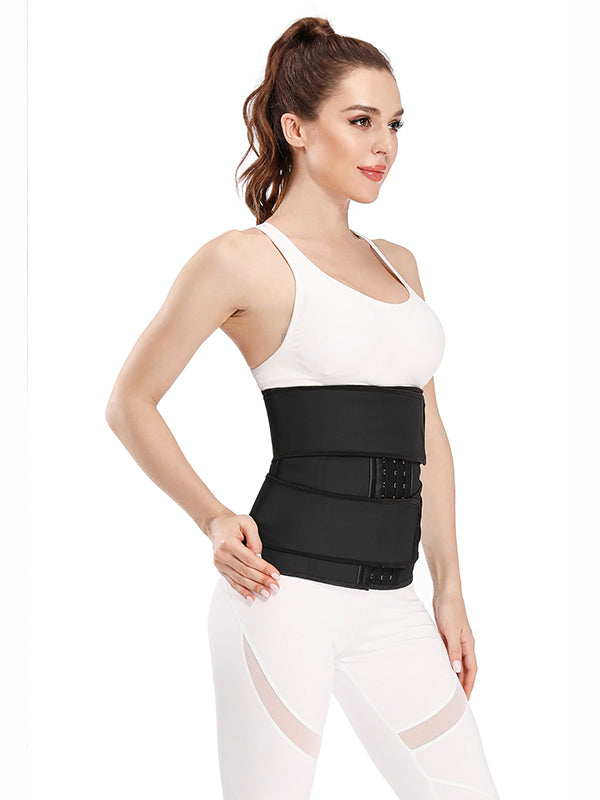 9 Steel Bones Latex Waist Trainer