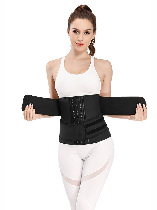9 Steel Bones Latex Waist Trainer