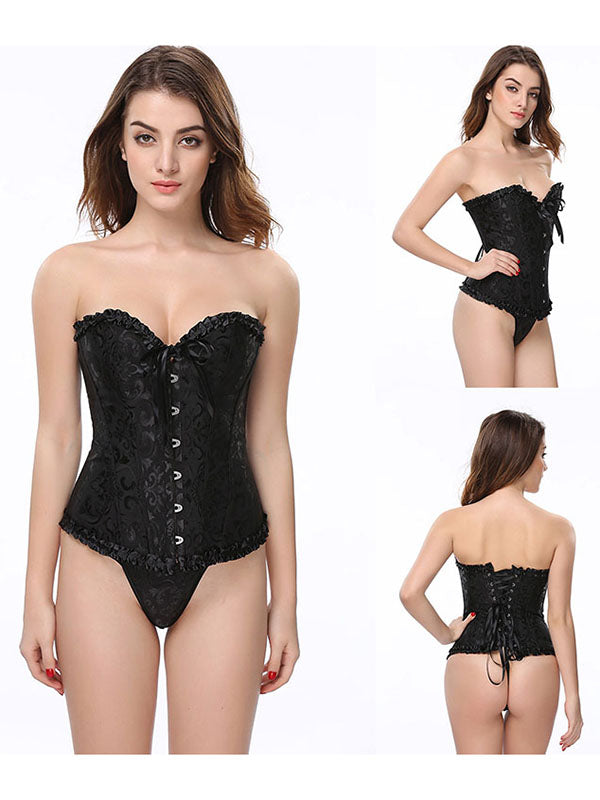 Strapless Brocade Bridal Corset