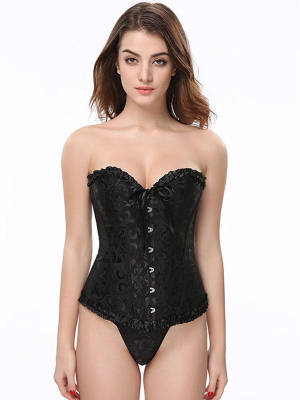 Strapless Brocade Bridal Corset