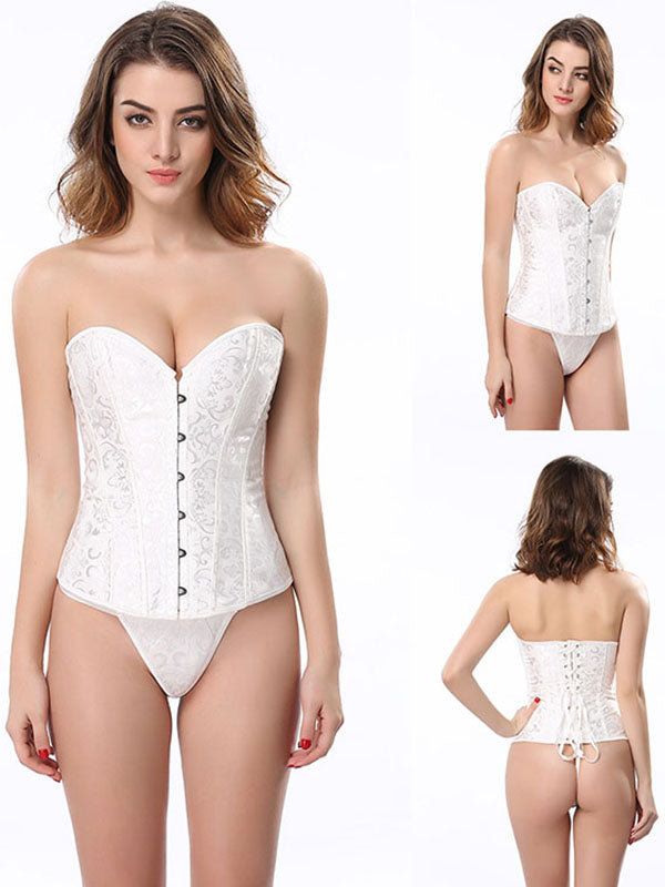 Strapless Brocade Bridal Corset