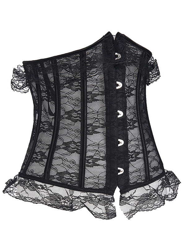 Black Lace Women Underbust Corset