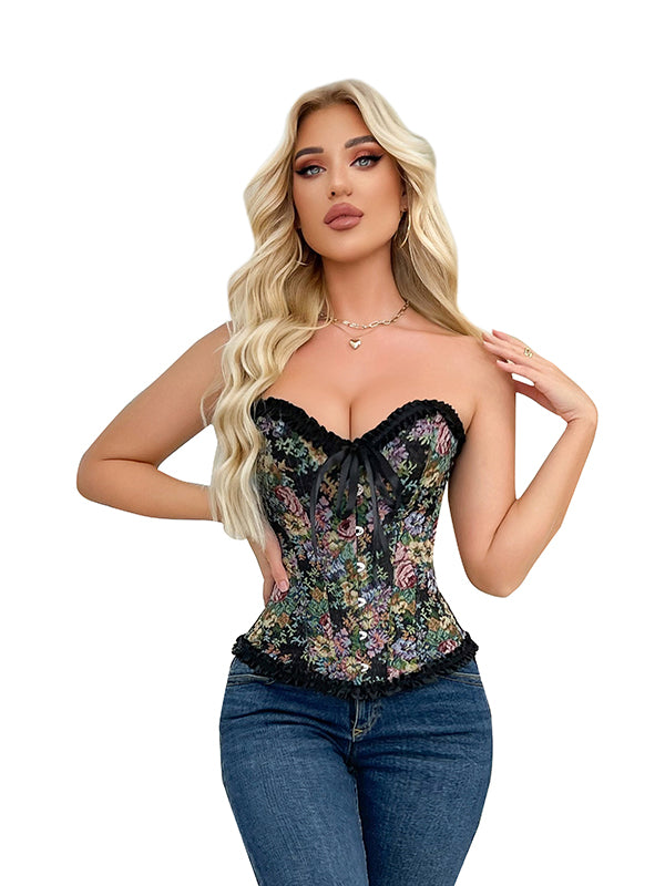 Women Sexy Steampunk Overbust Corset