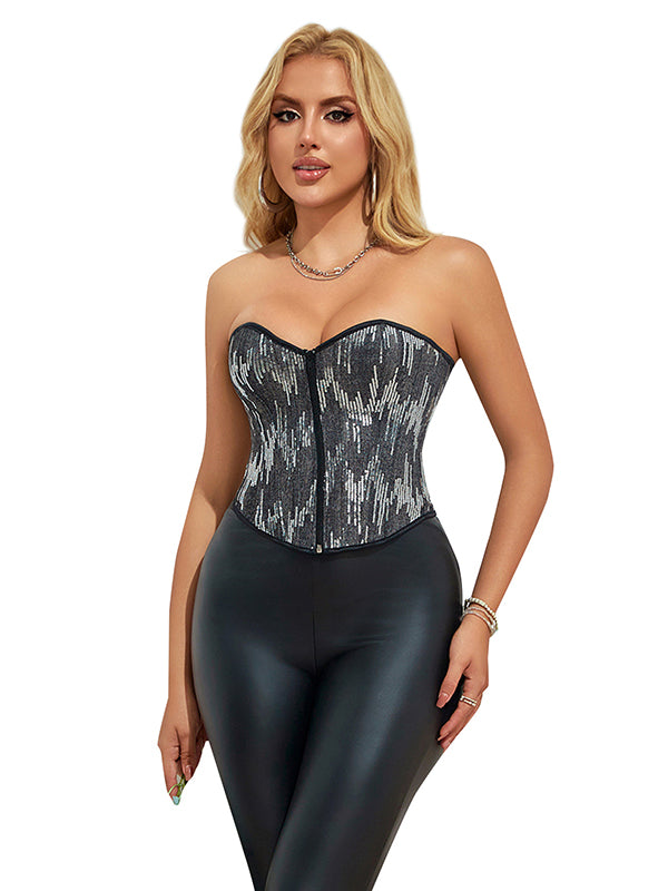 Women Sexy Steampunk Overbust Corset