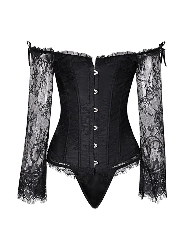 Off Shoulder Women Overbust Corset