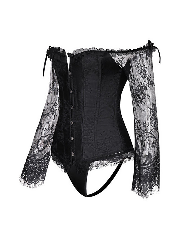 Off Shoulder Women Overbust Corset