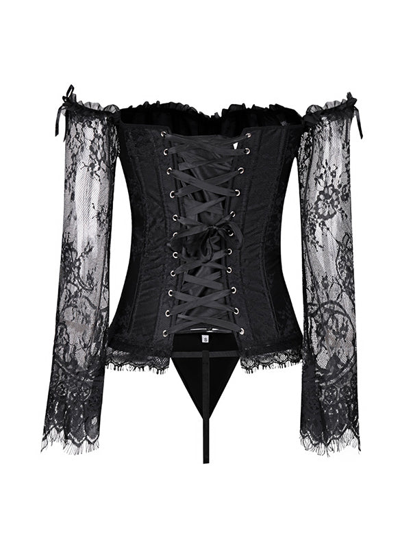 Off Shoulder Women Overbust Corset