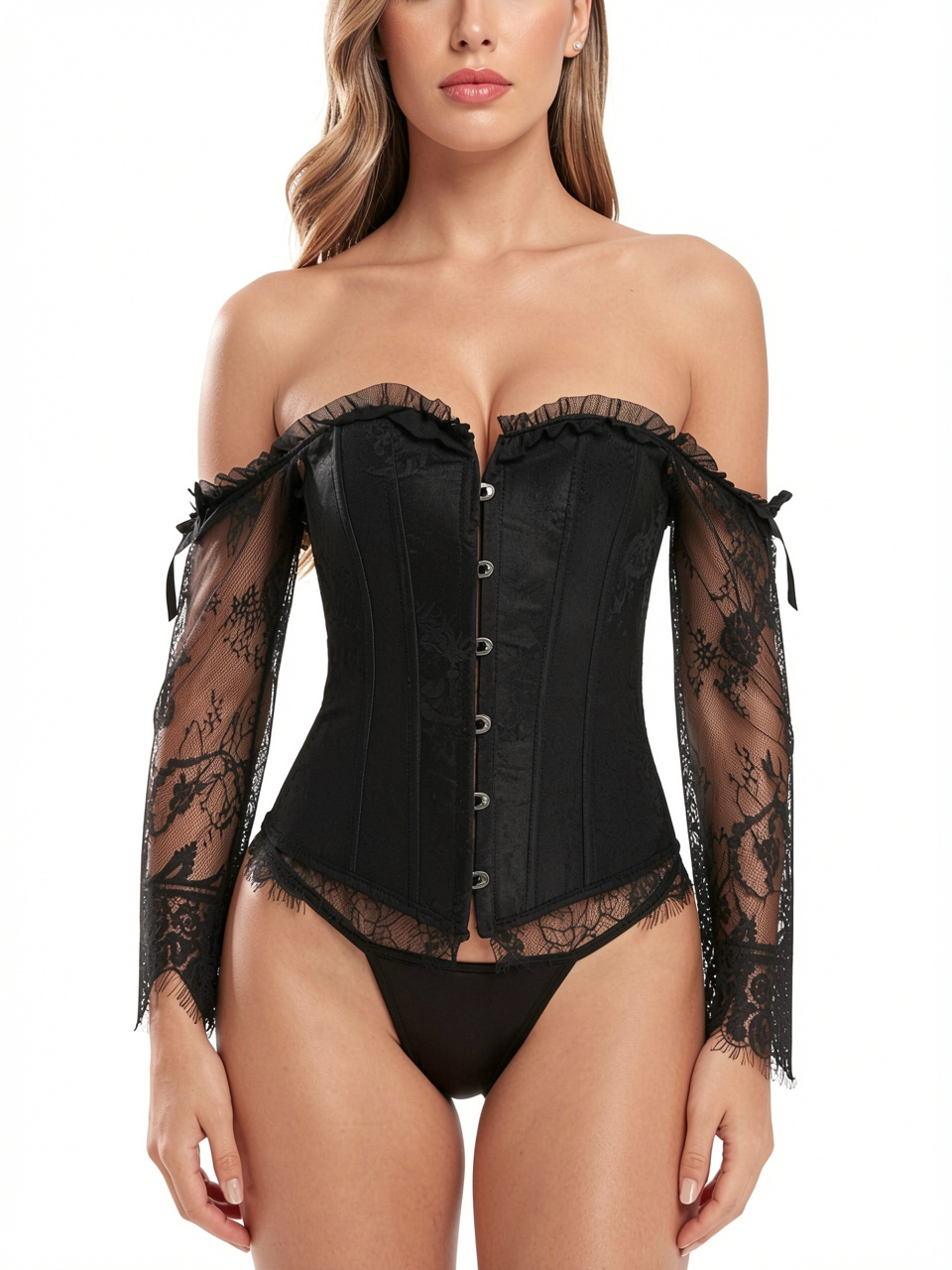 Off Shoulder Women Overbust Corset