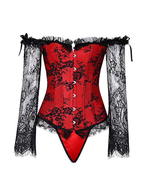 Off Shoulder Women Overbust Corset
