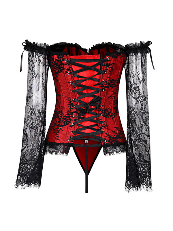Off Shoulder Women Overbust Corset