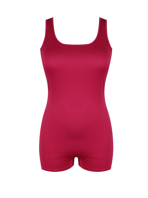 Women Backless Sleeveless Romper