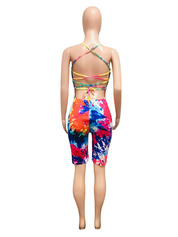 Women Bandeau Sleeveless Romper