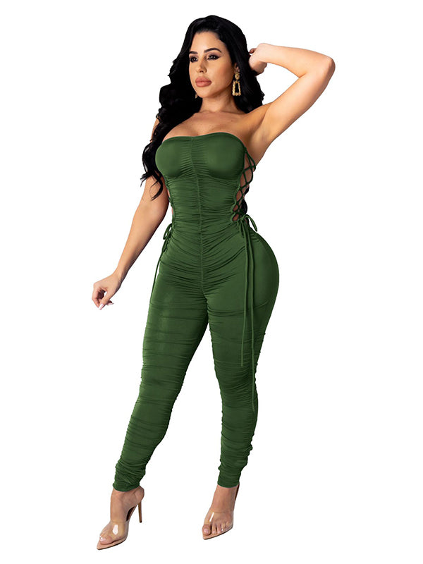 Women Off Shoulder Summer Jumpsuit