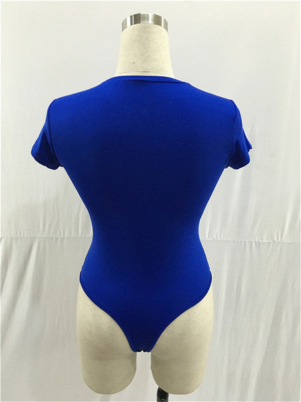 Women Sexy Short Sleeve Bodysuit