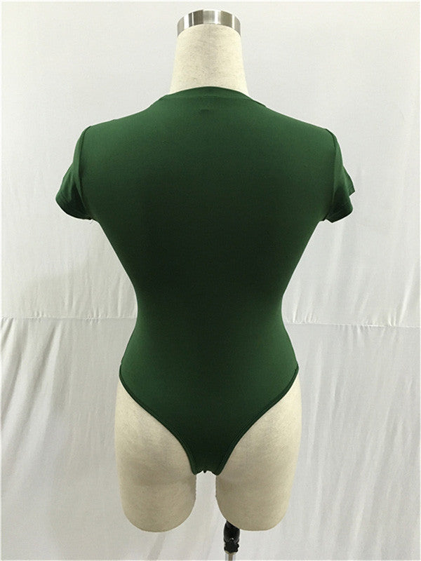 Women Sexy Short Sleeve Bodysuit