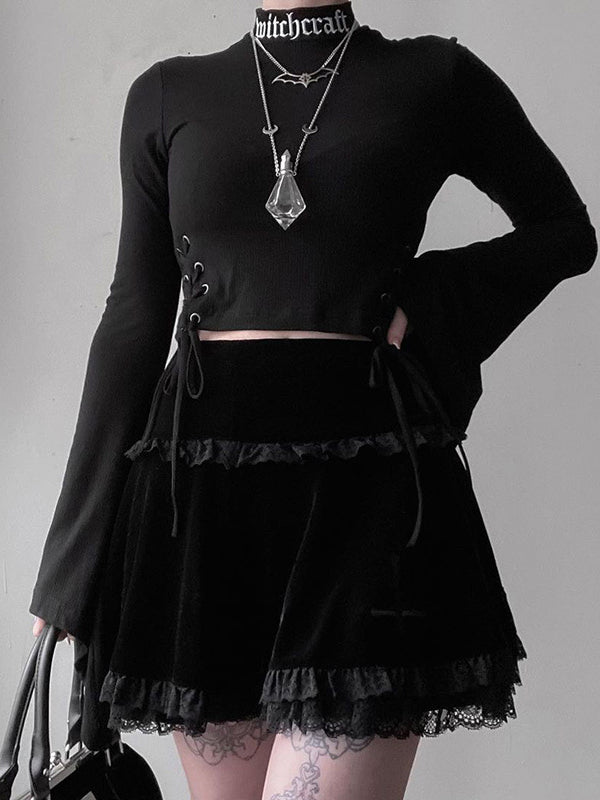 Women Gothic Mini Skirt