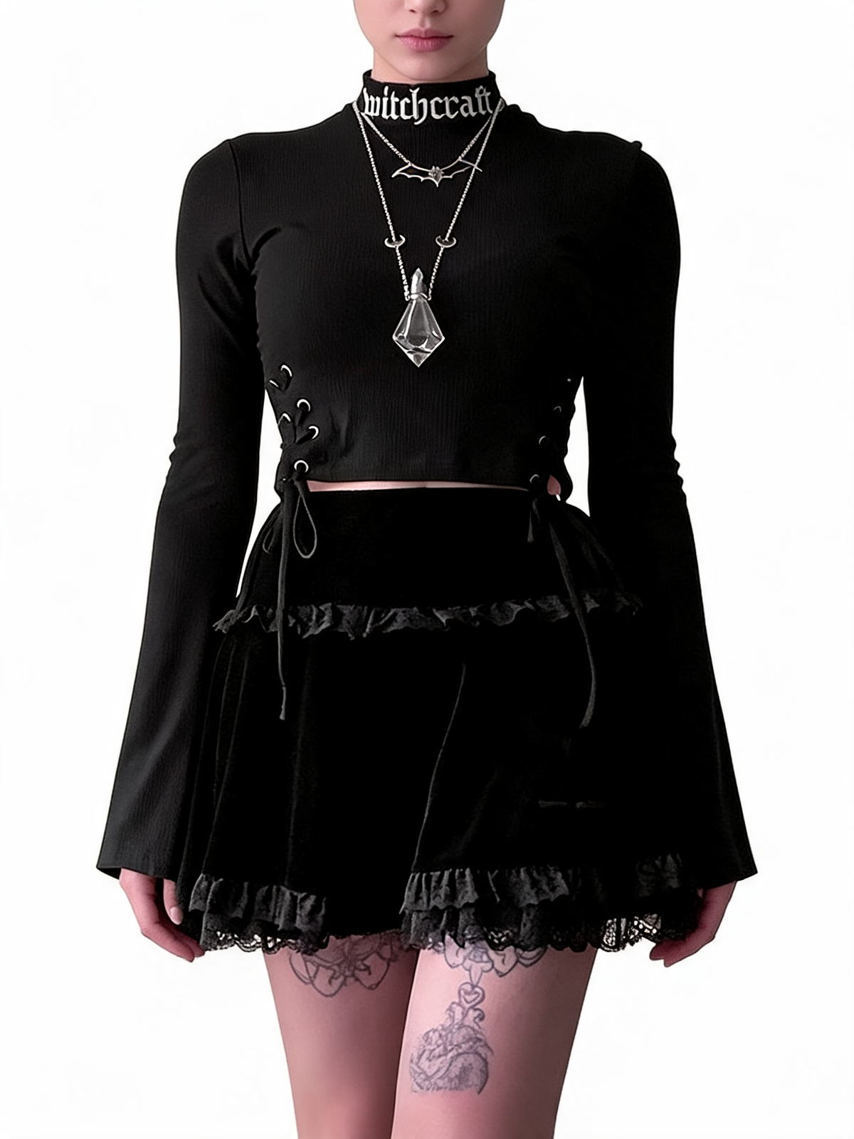Women Gothic Mini Skirt