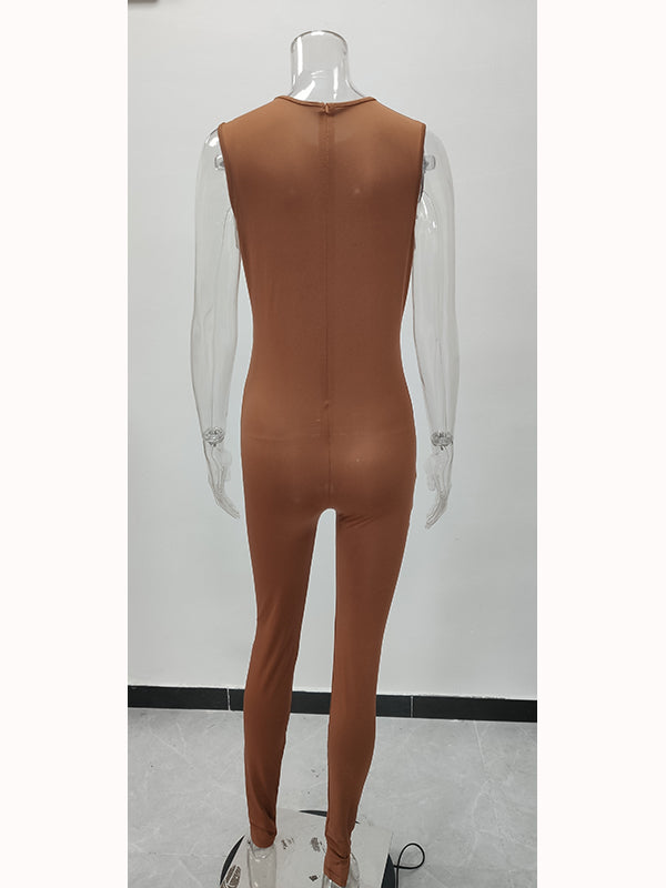 Women Sexy Sleeveless Jumpsuit