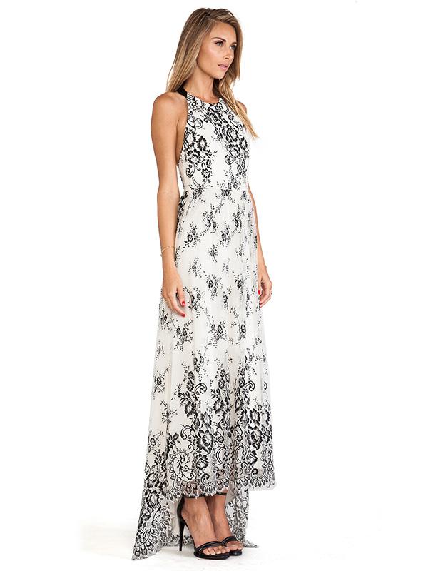Floral Halter Maxi Dress