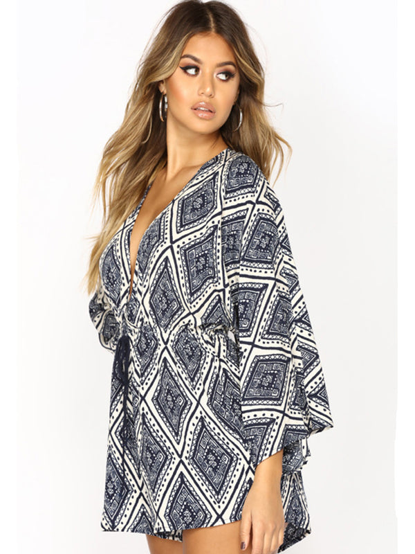 Women Sexy Deep V Neck Romper