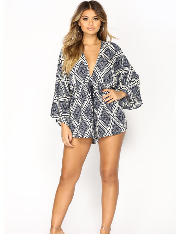 Women Sexy Deep V Neck Romper