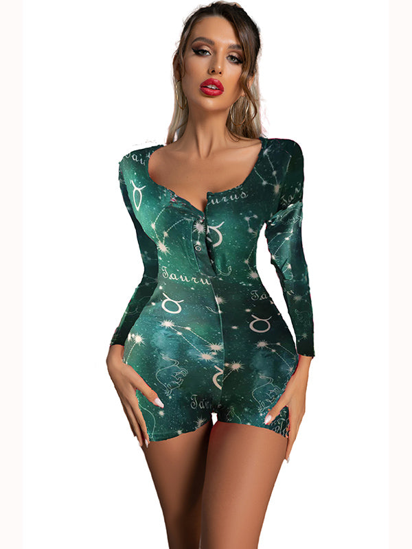Women Long Sleeve Romper Jumpsuit
