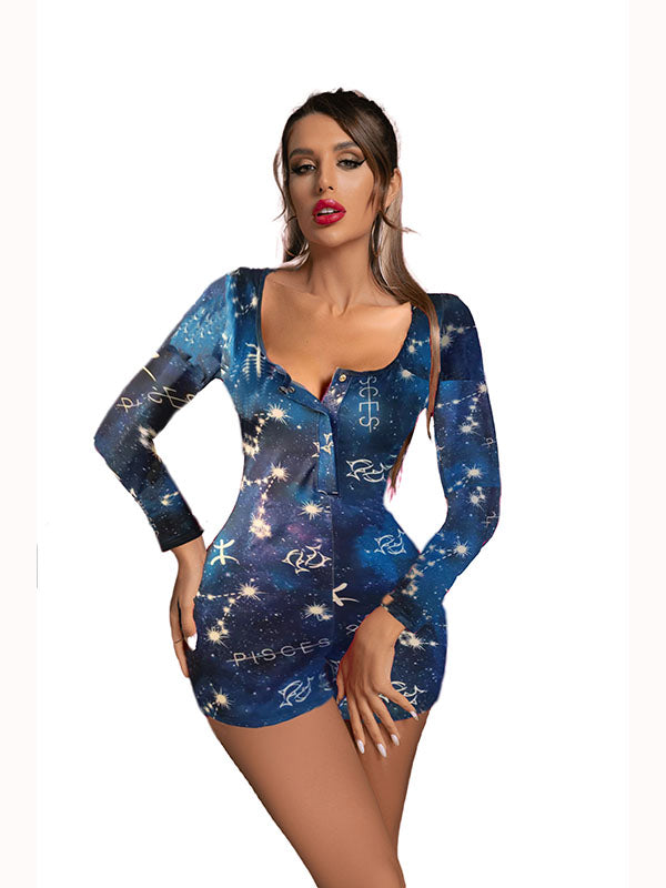 Women Long Sleeve Romper Jumpsuit