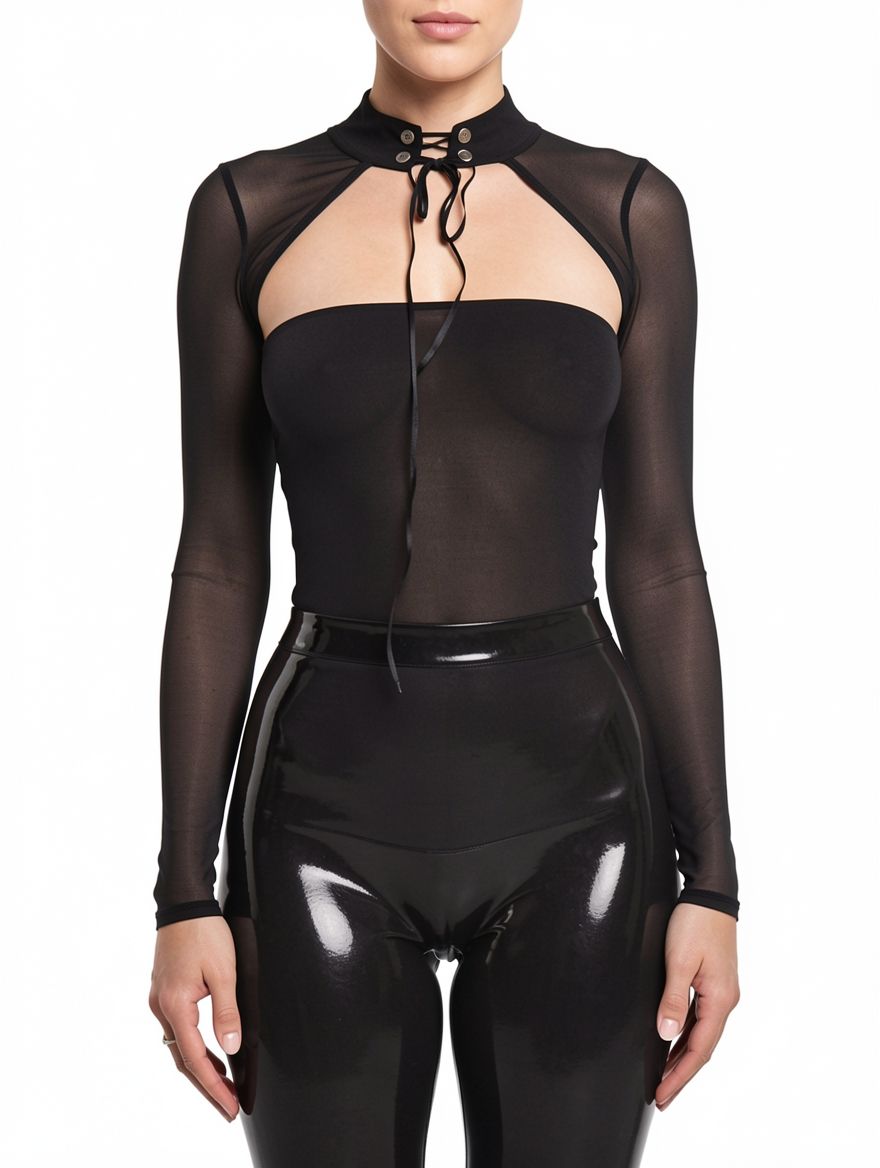 Sexy Women Long Sleeve Bodysuit
