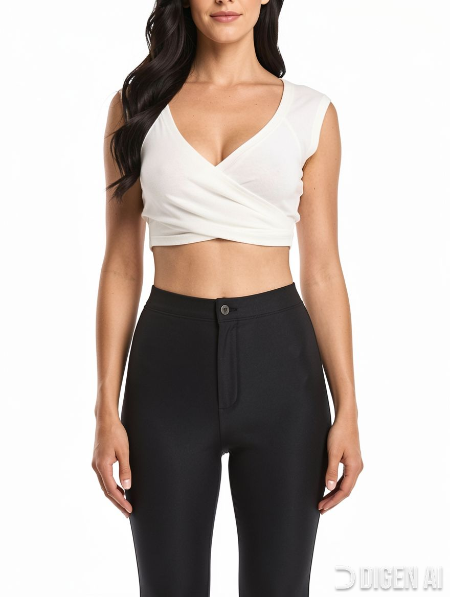 Women High Waist Vinyl Long Pants