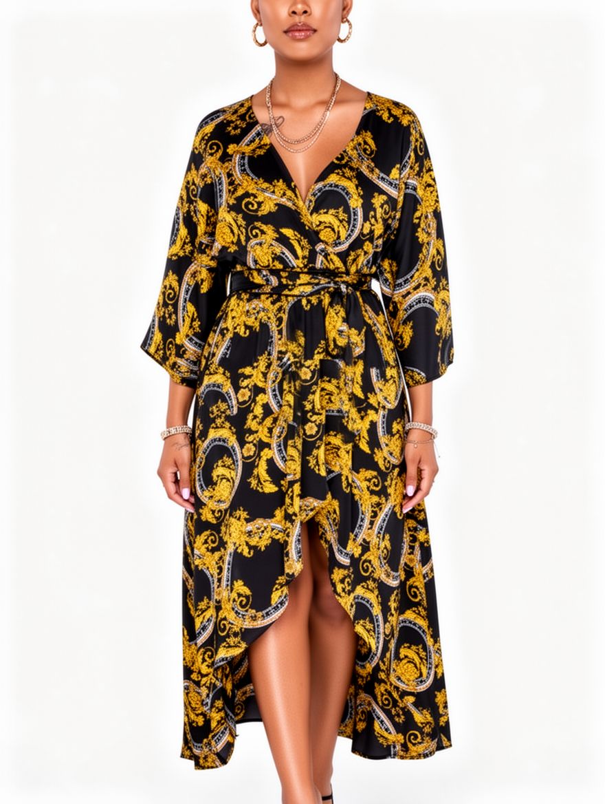 Women Short Front Long Back Maxi Dress