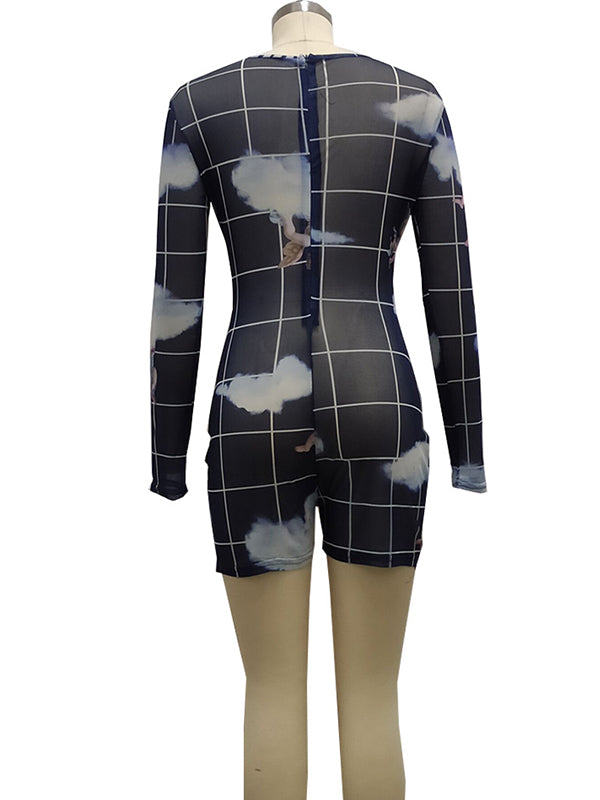 Women Long Sleeve Romper Jumpsuit