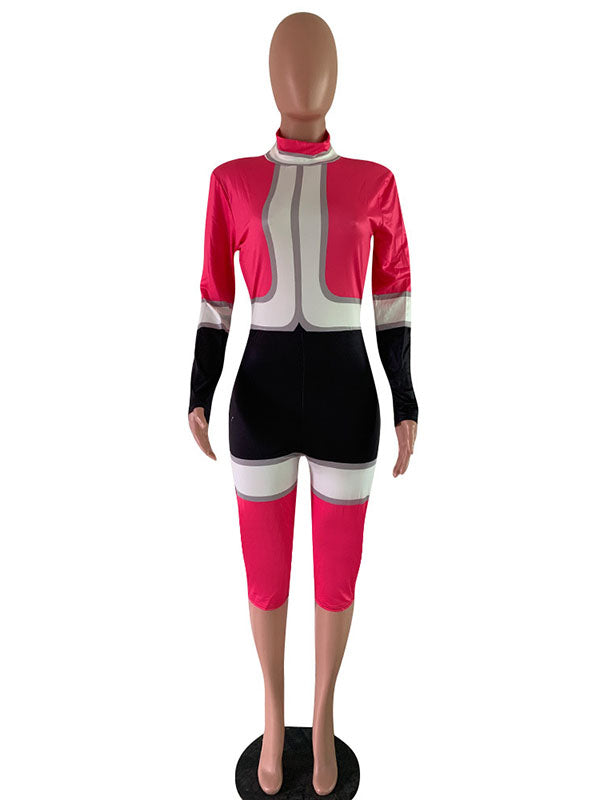 Women Long Sleeve Tight Romper