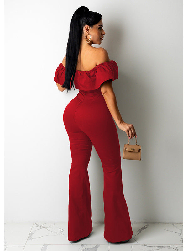 Women Off Shoulder Jumpsuit