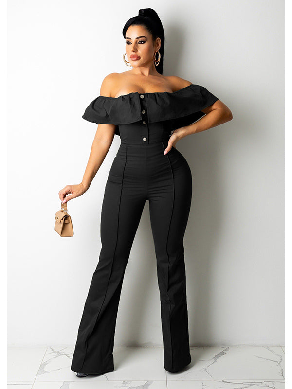 Women Off Shoulder Jumpsuit