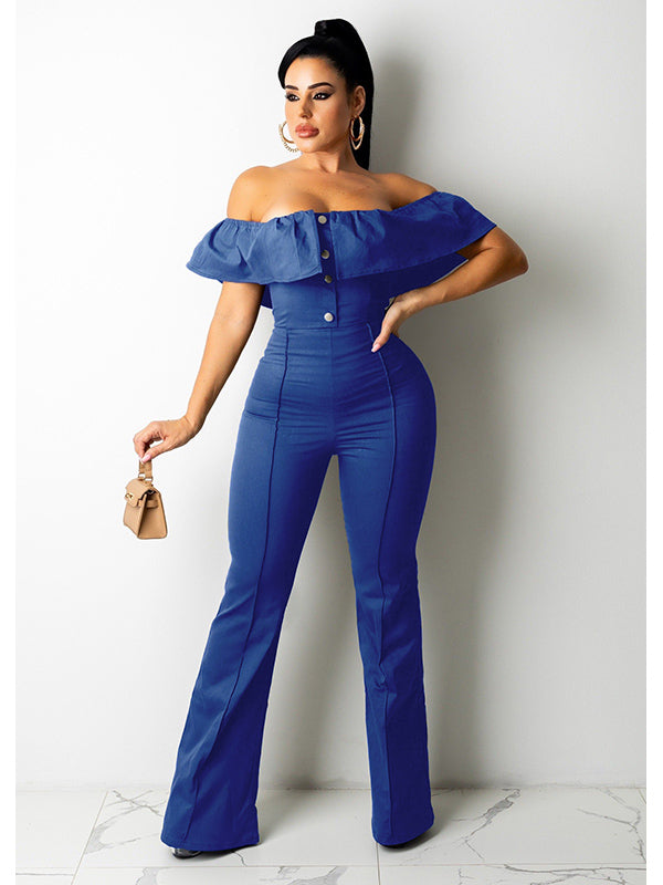 Women Off Shoulder Jumpsuit