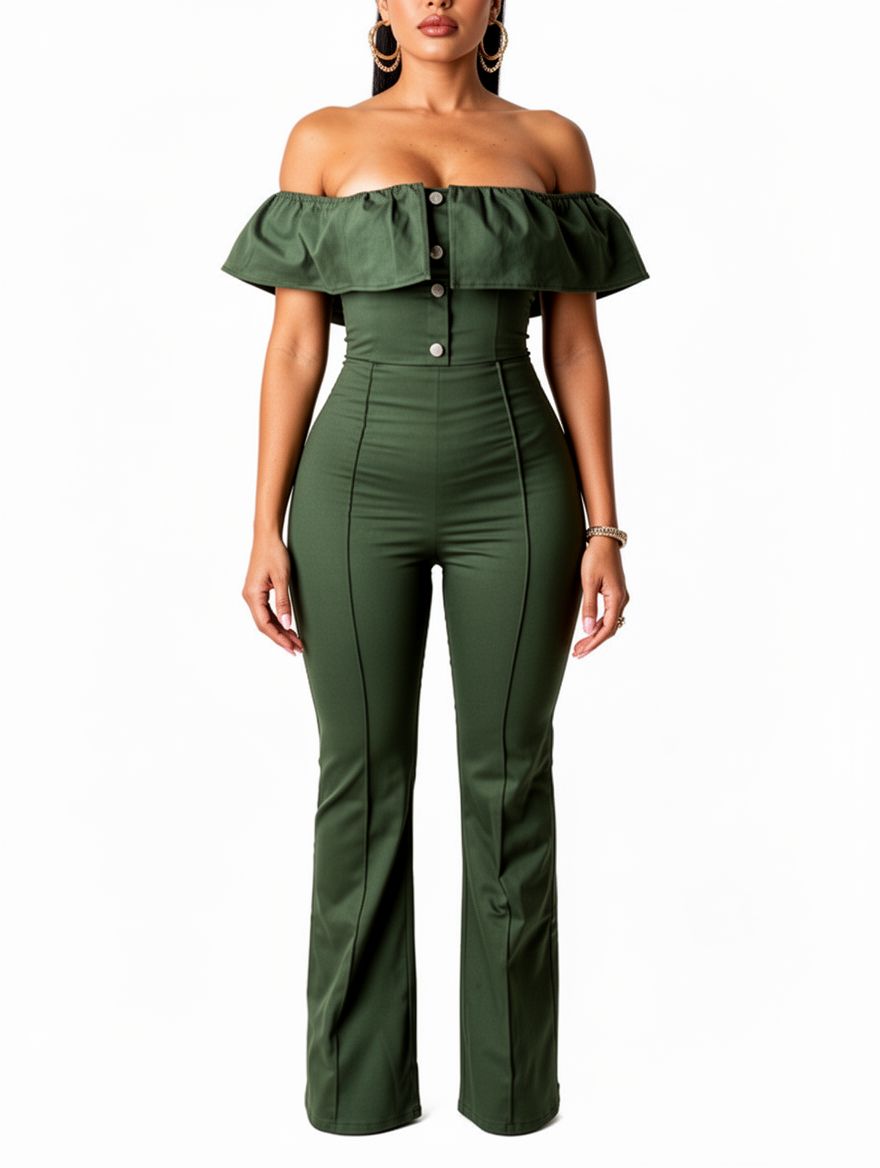 Women Off Shoulder Jumpsuit