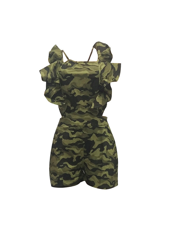 Women Green Sexy Romper