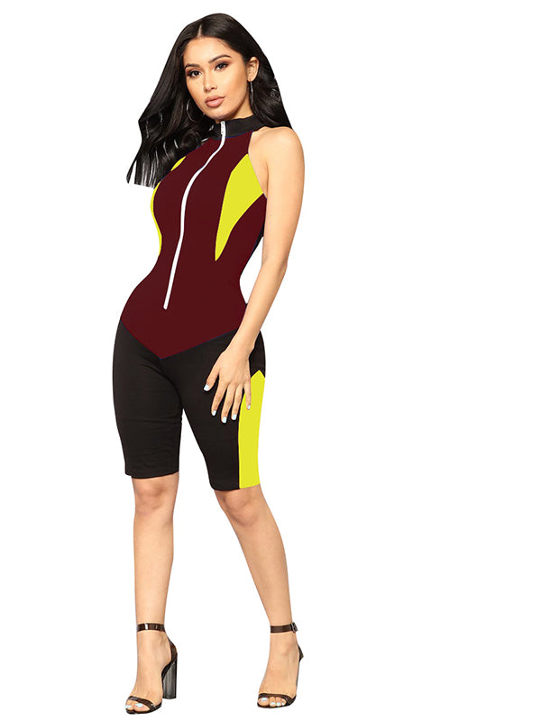 Women Sleeveless Sport Romper