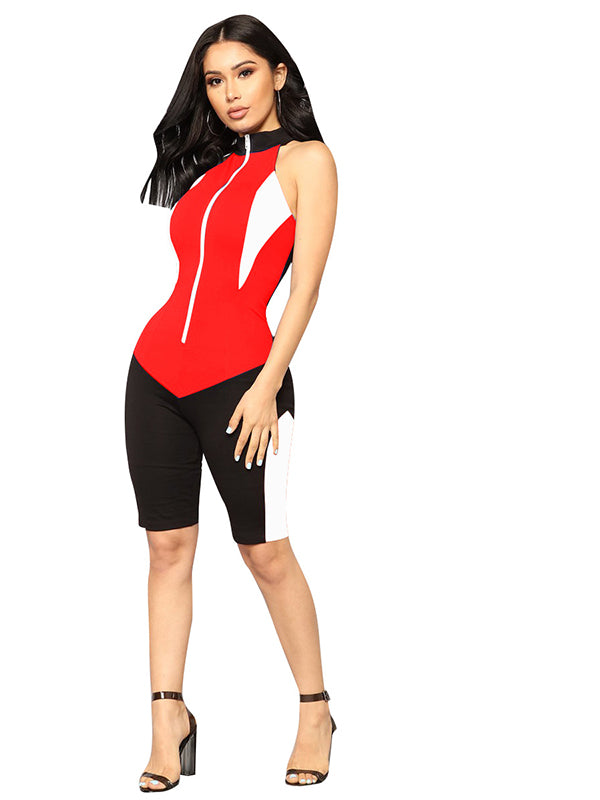 Women Sleeveless Sport Romper