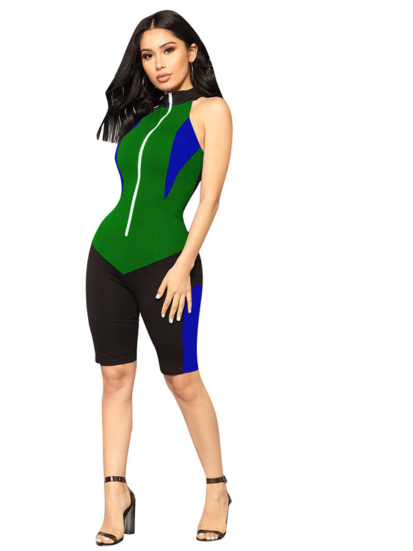 Women Sleeveless Sport Romper