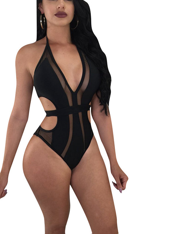 Women Sexy Backless Bodysuit