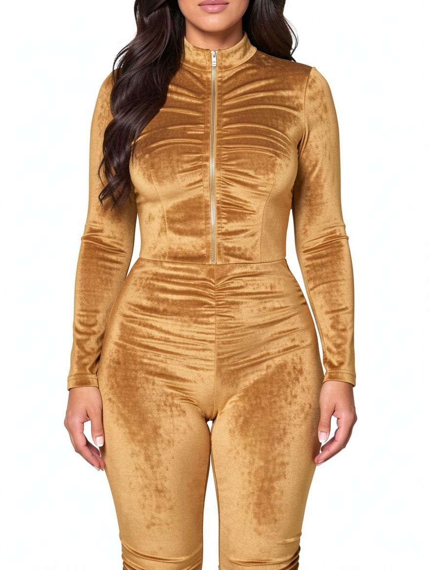 Women Winter Long Sleeve Jumpsuit