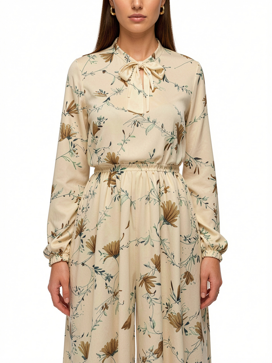 Summer Floral Print Casual Shirt Dress